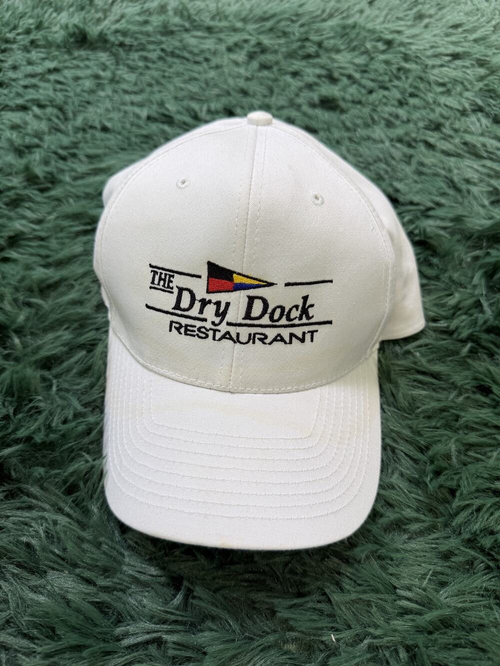 Nissin The Dry Dock Restaurant Maryland White Baseball Cap Hat Snapback Uniform